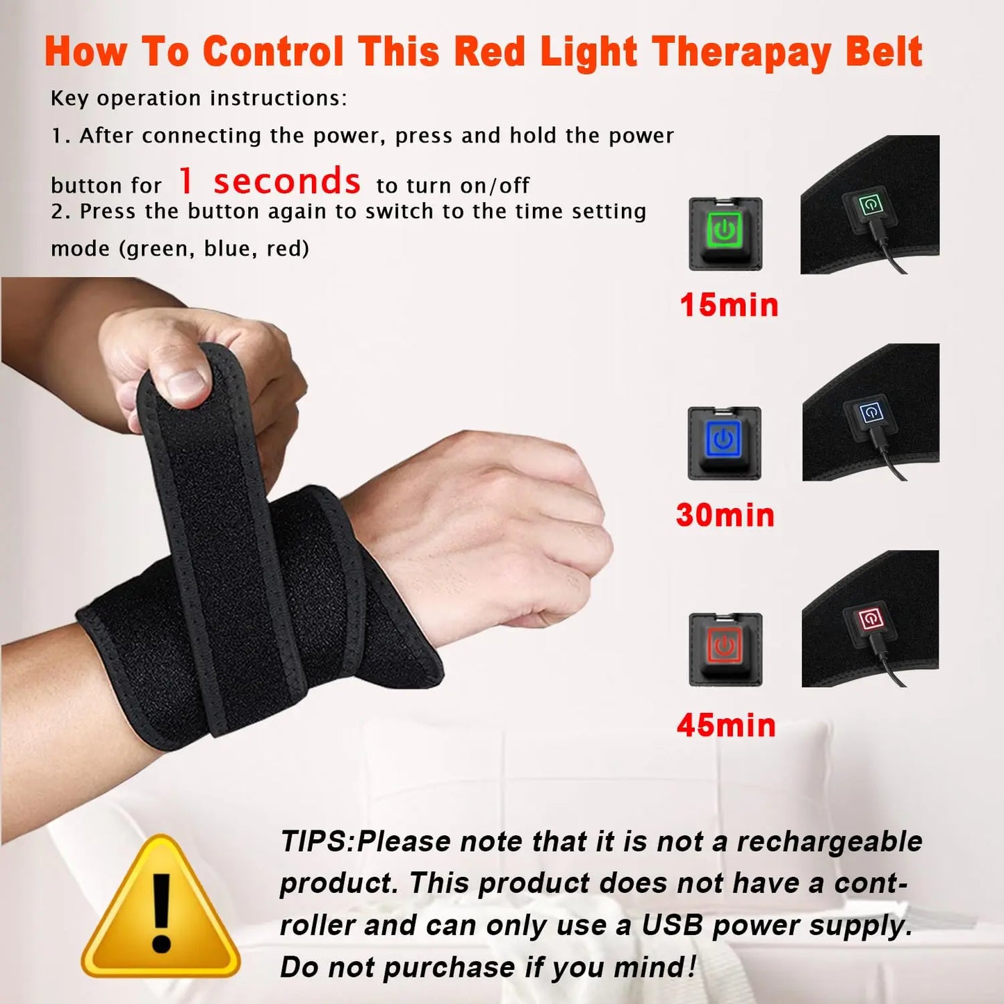 660nm+850nm Red Light Therapy Neck Belt(24 Peace) – Pain Relief & Muscle Relaxation Device